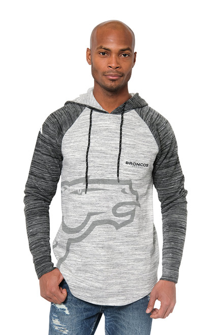 Ultra Game NFL Denver Broncos Mens Embroidered Fleece Hoodie Pullover Sweatshirt, Raglan Gray Space Dye, Medium Ultra Game NFL Denver Broncos Mens Embroidered Fleece Hoodie Pullover Sweatshirt, Raglan Gray Space Dye, Medium