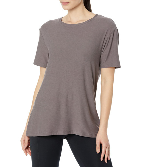 Beyond Yoga Always Beyond Crew Tee Woodland Heather LG