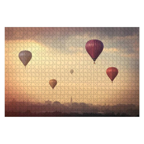 Wooden Puzzle 1000 Pieces Flying Balloons on The Sky Jigsaw Puzzles for Children or Adults Educational Toys Decompression Game Wooden Puzzle 1000 Pieces Flying Balloons on The Sky Jigsaw Puzzles for Children or Adults Educational Toys Decompression Game