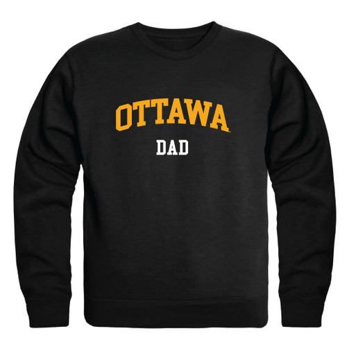 W Republic Ottawa University Braves Arch Crewneck Pullover Sweatshirt Sweater - Black, XX-Large