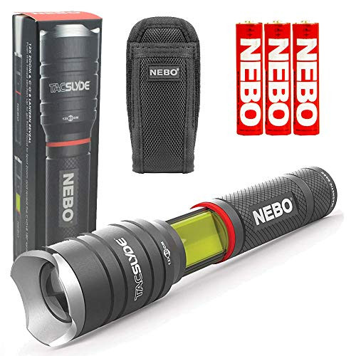 NEBO Tac Slyde 300 Lumen Flashlight/Work Light Bundle with NEBO Slyde Holster NEBO Tac Slyde 300 Lumen Flashlight/Work Light Bundle with NEBO Slyde Holster