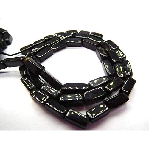 LKBEADS Black Onyx Natural Gemstone Plain Square Shape Beads 13 Inch Long Strand Square Beads, Beads, Cube Beads, Square Bead,Spacer Beads, Square, Code-HIGH-43680