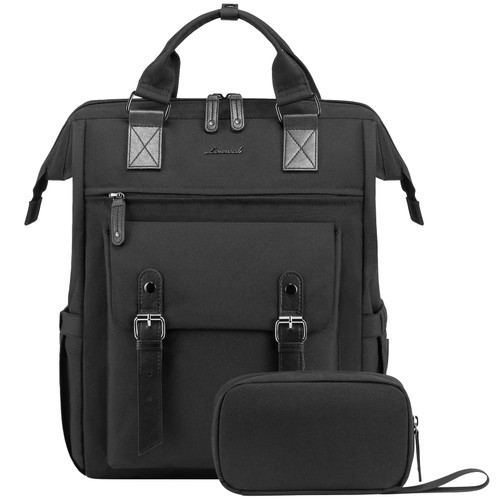 LOVEVOOK Laptop Backpack for Women Work Travel Commuter Backpack Business Computer Bag Doctor Nurse Bags College Backpack Purse, 17 Inch, Black-black LOVEVOOK Laptop Backpack for Women Work Travel Commuter Backpack Business Computer Bag Doctor Nurse Bags College Backpack Purse, 17 Inch, Black-black