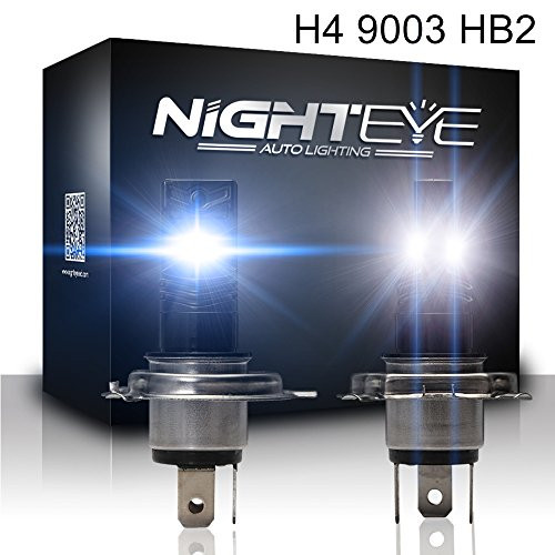 H4 HB2 9003 LED Fog Bulbs Conversion Kit,Novsight Car LED Fog Lights Blubs Replacement Super Bright 80W 1600 Lumens 6500K Daytime White Car Fog Light All-in-One Conversion Kits