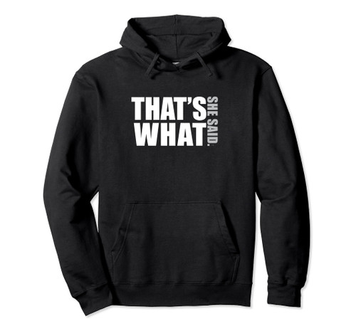 The Office That's What She Said Dunder Mifflin Logo Pullover Hoodie The Office That's What She Said Dunder Mifflin Logo Pullover Hoodie