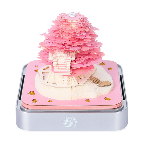 SIWEME Time Piece Calendar, 2024 Desk Calendar With Lights, 3D Calendar Memo Pad Paper Art Sakura Tree, 3D Art Calendar DIY Notes Notepad Desktop Decoration Gift SIWEME Time Piece Calendar, 2024 Desk Calendar With Lights, 3D Calendar Memo Pad Paper Art Sakura Tree, 3D Art Calendar DIY Notes Notepad Desktop Decoration Gift