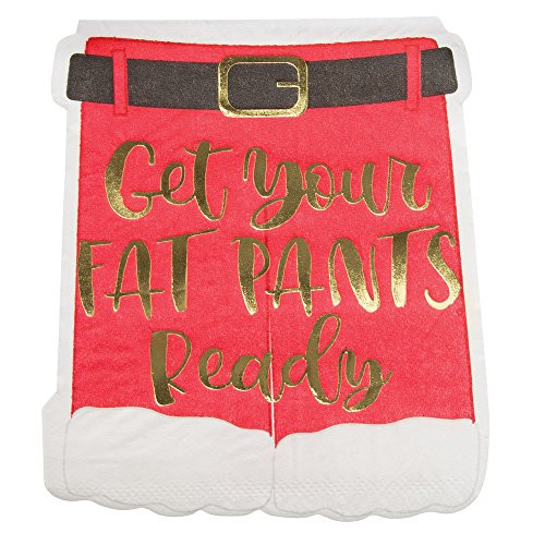 Funny Cocktail Napkins Paper Napkins Christmas Party Office Christmas Party Wine Napkins Pk 40 Fat Santa