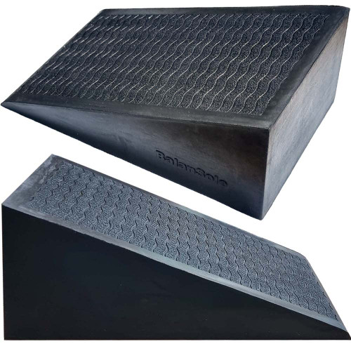 10 or 20 Degree Squat Deadlift Wedge Block Board Ramp, Calf Stretcher, Slant Board, Incline Board (20 Degrees(1 Pair))