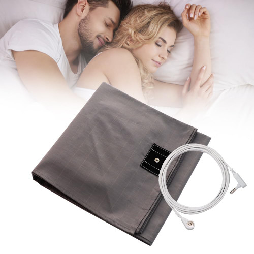 WAUZOBLE Grounding Sheets,Grounding Sheets for Bed,Grounding Sheet with Grounding Cord - Materials Organic Cotton and Silver Fiber Natural Wellness