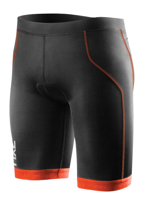 2XU Mens G:2 Active Tri Short, Black/Desert Red, X-Small