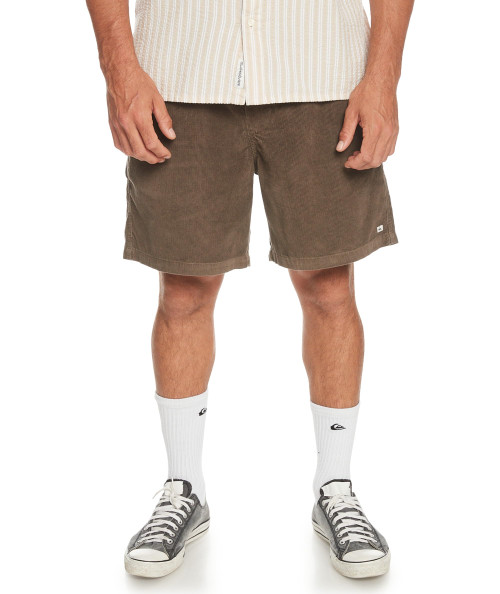 Quiksilver Men's Taxer Cord Shorts, Major Brown 233
