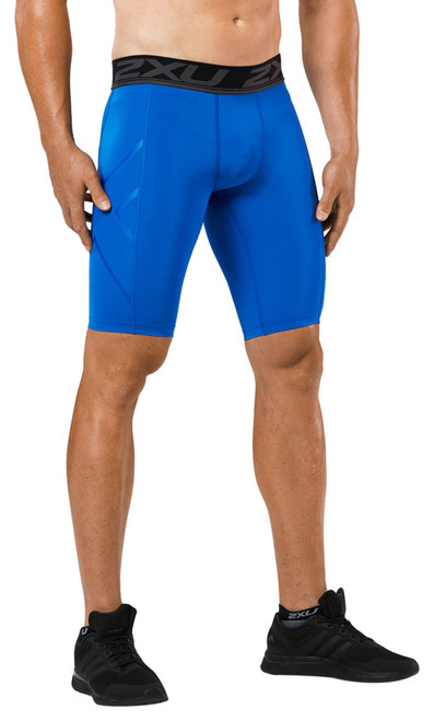 2XU Men's LKRM Compression Shorts, Royal Blue, 3X-Large
