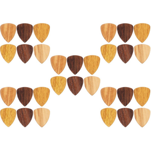 ERINGOGO 30 pcs guitar picks acoustic guitar wooden small guitar plectrums guitar standard picks bass plectrum guitar practice picks guitar pick pendant bass guitar hawaii ballad olive wood