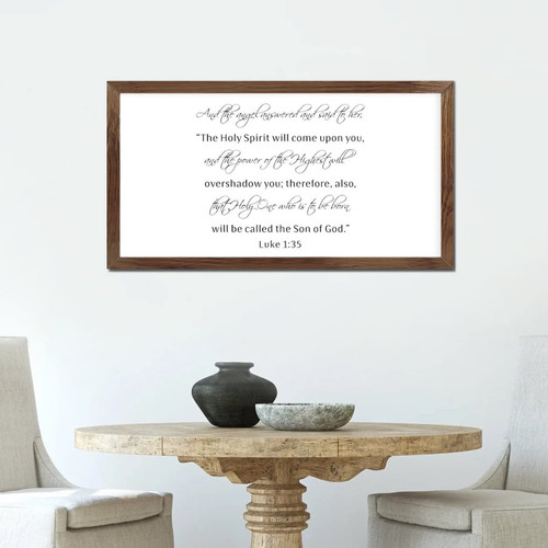 Alioyoit Rustic Chic Style Inspirational Quotes Farmhouse Wood Sign with Bible Verse and the Angel Answered Her Apricot Frame Wooden Plaque for Laundry Room Farmhouse Porch Wall Decor 12x22in Alioyoit Rustic Chic Style Inspirational Quotes Farmhouse Wood Sign with Bible Verse and the Angel Answered Her Apricot Frame Wooden Plaque for Laundry Room Farmhouse Porch Wall Decor 12x22in
