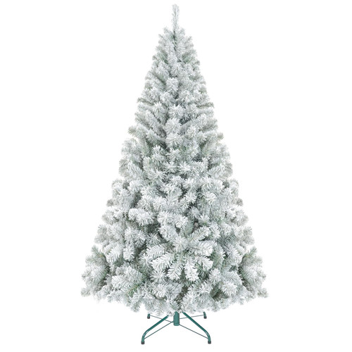 leheyhey 5ft Snow Flocked Artificial Christmas Tree Holiday Xmas White Tree for Home Office Holiday Party Indoor Outdoor Decoration Full Christmas Tree with 407 Branch Tips and Metal Foldable Stand leheyhey 5ft Snow Flocked Artificial Christmas Tree Holiday Xmas White Tree for Home Office Holiday Party Indoor Outdoor Decoration Full Christmas Tree with 407 Branch Tips and Metal Foldable Stand