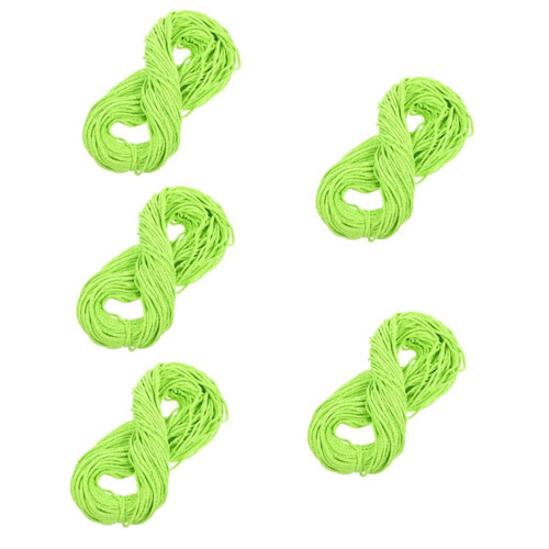Alipis 5 Rolls 5mm Eight-Strand Cotton Rope Tapestry Rope 5mm Macrame Cord Rope for DIY Crafts Braided Cord Black Tapestry Drawstring Bag DIY Cord Polyester Cotton Gift Three-Strand Rope
