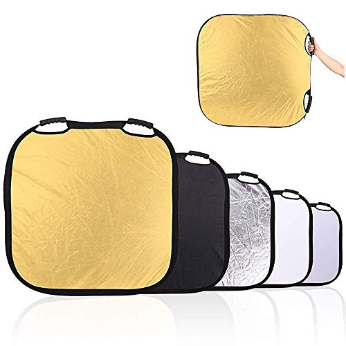 Selens 5-in-1 32 Inch Square Reflector with Handle for Photography Photo Studio Lighting & Outdoor Lighting Selens 5-in-1 32 Inch Square Reflector with Handle for Photography Photo Studio Lighting & Outdoor Lighting