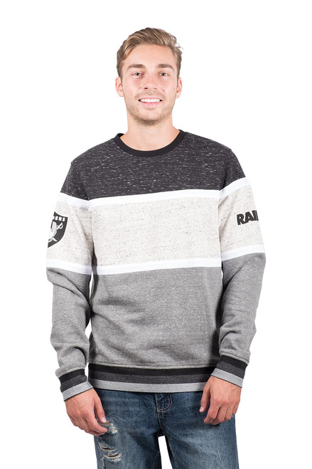 Ultra Game NFL Las Vegas Raiders Mens Fleece Sweatshirt Long Sleeve Shirt Block Stripe, Team Color, Medium Ultra Game NFL Las Vegas Raiders Mens Fleece Sweatshirt Long Sleeve Shirt Block Stripe, Team Color, Medium
