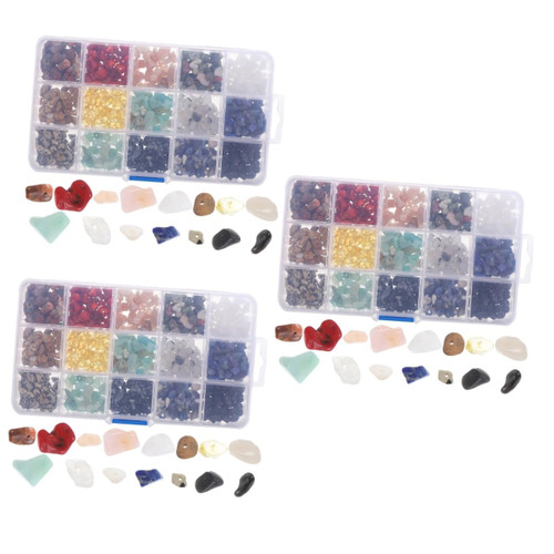 COHEALI 3 Boxes Gemstone Jewelry Beaded Jewelry Natural Gemstone Beads Natural Stone DIY Jewelry Making Beads Decorative Loose Beads Irregular Stones for Crafts Bracelet Loose Stone COHEALI 3 Boxes Gemstone Jewelry Beaded Jewelry Natural Gemstone Beads Natural Stone DIY Jewelry Making Beads Decorative Loose Beads Irregular Stones for Crafts Bracelet Loose Stone