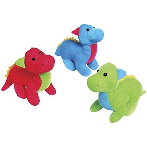 U.S. Toy Assorted Color Neon Dragon Plush Stuffed Animal (1)