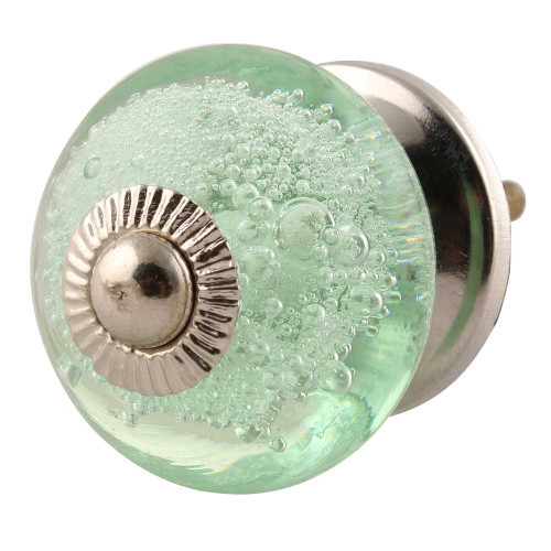 Indian Shelf 12 Pieces Dresser Knobs Vintage | Bubble Cabinet Pulls and Knobs | Mint Kids Drawer Pulls | Glass Western Door Knobs | Unique Knobs for Cabinets | Decorative Knobs for Dresser Drawers