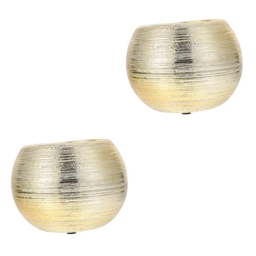 Abaodam 2 pcs Round Ceramic vase Ceramic Outdoor pots Home Decoration Wall vases for Flowers Ceramic Succulent pots Rustic Flower Bottle Dried Flower Vase Ceramics Desktop Ornament Simple