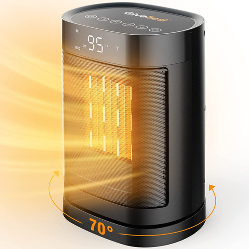 Portable Electric Space Heater 1500W/750W Personal Room Heater with Thermostat, Small Desk Ceramic Heater with Tip Over and Overheat Protection Portable Electric Space Heater 1500W/750W Personal Room Heater with Thermostat, Small Desk Ceramic Heater with Tip Over and Overheat Protection