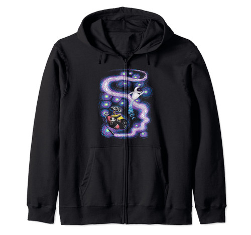 Disney Pixar Wall-E & Eve Space Dance Painting Zip Hoodie