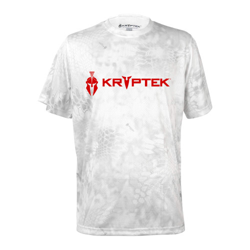 Kryptek Men's Standard Hyperion Short Sleeve Logo Crew, Wraith, 3XL