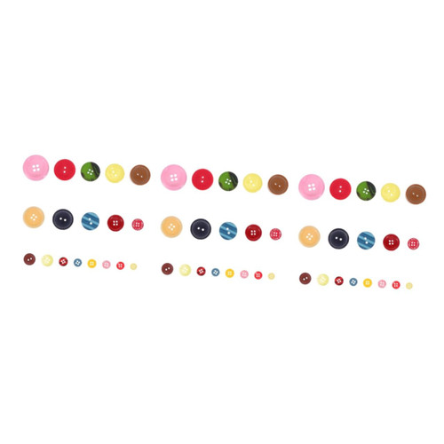 EXCEART 3pcs 1 Mixed Color Buttons Scrapbook Embellishments Scrapbooking Embellishments Colorful Clothes Buttons Resin Buttons Painting Button Plastic Clothing Button Buttons for DIY Round