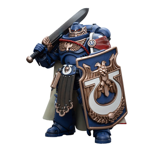 Pipigirl JoyToy Warhammer 40K Space Marine Genuine License 1/18 Soldier, Ultramarines Victrix Guard, 4.88 inch Models Space Marines Action Figures Kits (Victrix Guard)