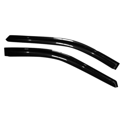 GUDTAKE 1 Pair Sun Rain Deflector Guard Window Visors Front Left Driver Right Passenger Side Tape On External Window Style Acrylic Smoke Tinted FZWDCHRTC962P