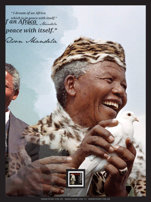 Imperial Mint Nelson Mandela 150608SH05 Framed Wall Art, Multicolor