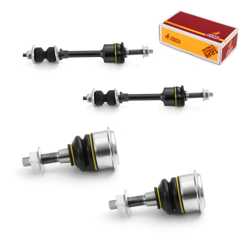 Metrix Premium 4PCS Front L/R Stabilizer Bar Link and Front Upper L/R Ball Joint Kit K7400, K500344 Fits Dodge Ram 1500, Ram 1500