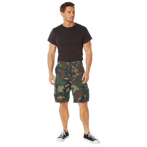 Rothco Vintage Paratrooper Shorts, Woodland, 2X