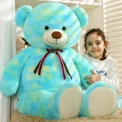 MorisMos 52'' Giant Teddy Bear Stuffed Animals, Cuddly Soft Big Teddy Bears, Large Stuffed Bears Plush for Kids, Baby Shower, Christmas, Tie-dye Green