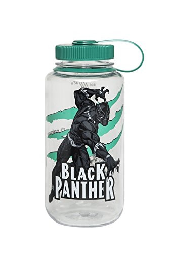 Nalgene Tritan Wide Mouth BPA-Free Water Bottle, 32 Oz, Black Panther