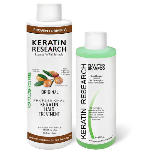 FORMALDEHYDE-FREE Brazilian Keratin Hair Treatment Salon Professional Results Complex Blowout with Argan Oil Amino Acids Fragrance Queratina Keratina Brasilera Tratamiento (180ML FF)
