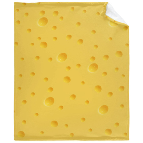 Citrasena Food Flannel Fleece Super Soft Cozy Blanket Golden Yellow Cheese Food Lightweight Warm Throw Blanket for Couch Living Room Bed Sofa Travel 60"x50" for Teen