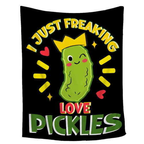 Pickles Blanket,I Just Freaking Love Pickles Flannel Throw Blanket,Ultra Soft Cucumber Food Blanket,Home Decor for Couch Sofa Bed,Pickles Cucumber Food Novelty Blanket,50"x60"-Teens/Travel Size Pickles Blanket,I Just Freaking Love Pickles Flannel Throw Blanket,Ultra Soft Cucumber Food Blanket,Home Decor for Couch Sofa Bed,Pickles Cucumber Food Novelty Blanket,50"x60"-Teens/Travel Size