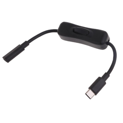 Yuly for Power Switch USB C Male to Female Type C Extension Cable Inline On/Off Switch for 4 Power Switch