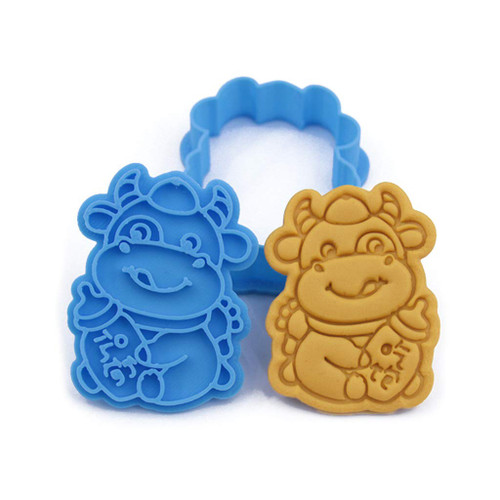 Jesscasday Cookie Cutters,Cookie Stamps,Cartoon Car Shape 3D Pressable Stamped Biscuit Cookie Cutters Mold Kitchen Bakeware Baking Pastry Bakeware Tool-2