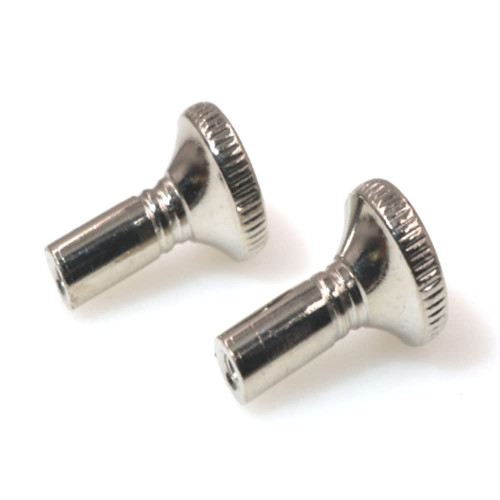 Tsurpcao On/Off Replacement Light Lamp Turn Switch Knobs,Lamp Socket Knob Replacement-2 Packs (Silver/Metal)