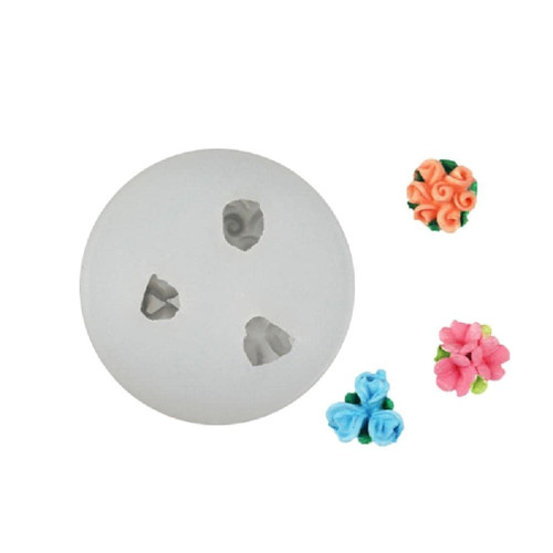 Cute Flower Shape Silicone Mold Fondant Molds Cake Decorating Tools Small Flower Baking Moulds Chocolate Gumpaste Mould Cupcake Mold Easy To Clean