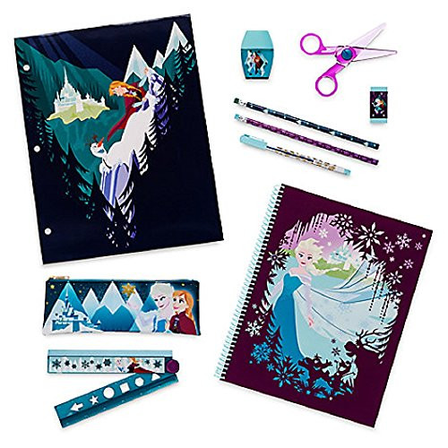 DISNEY STORE FROZEN ELSA ANNA STATIONERY SUPPLY KIT - SCHOOL DISNEY STORE FROZEN ELSA ANNA STATIONERY SUPPLY KIT - SCHOOL