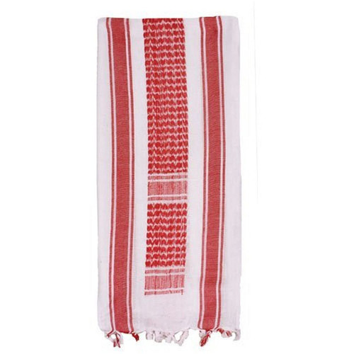 Fox Outdoor Products Tactical Shemagh, Red/White,One Size