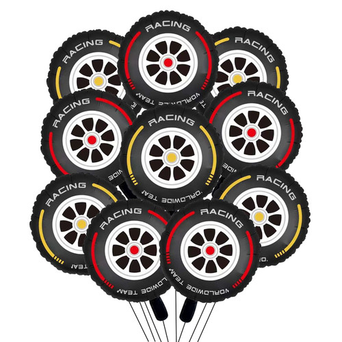 10 Pcs Wheel Balloons Tire Balloons Race Car Balloons 17 Inch Car Foil Balloons for Racing Car Birthday Party Decorations 10 Pcs Wheel Balloons Tire Balloons Race Car Balloons 17 Inch Car Foil Balloons for Racing Car Birthday Party Decorations