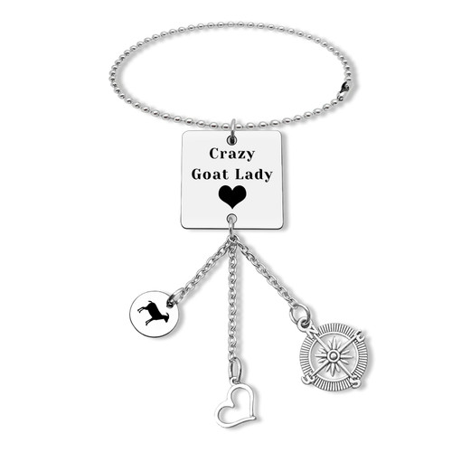 Goat Gifts for Goat Lovers Goat Car Hanging Ornament Goat Lover Gifts for Women Animal Lover Gift Farm Animal Gift Crazy Goat Lady Car Hanging Accessories Christmas Birthday Gifts for BFF Girlfriend