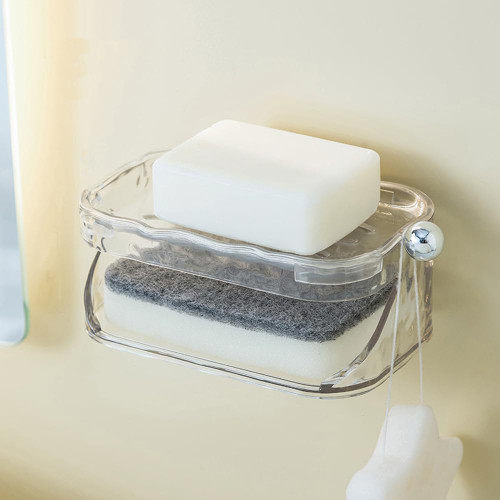 Soap Dish for Shower,Soap Savers soap Dishes for bar Soap Holder for Shower Wall,Soap Tray Bar Soap Sponge Holder,Bathroom,Tub and Kitchen Sink No soap, Contains Sponge (Clear) Soap Dish for Shower,Soap Savers soap Dishes for bar Soap Holder for Shower Wall,Soap Tray Bar Soap Sponge Holder,Bathroom,Tub and Kitchen Sink No soap, Contains Sponge (Clear)