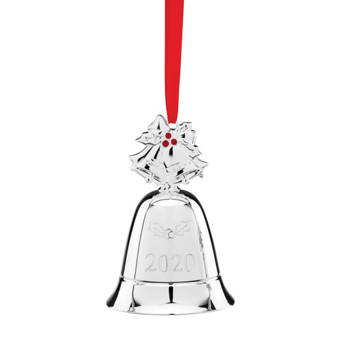 Lenox 2020 Silver Bell Ornament, 0.30 LB, Metallic,Christmas